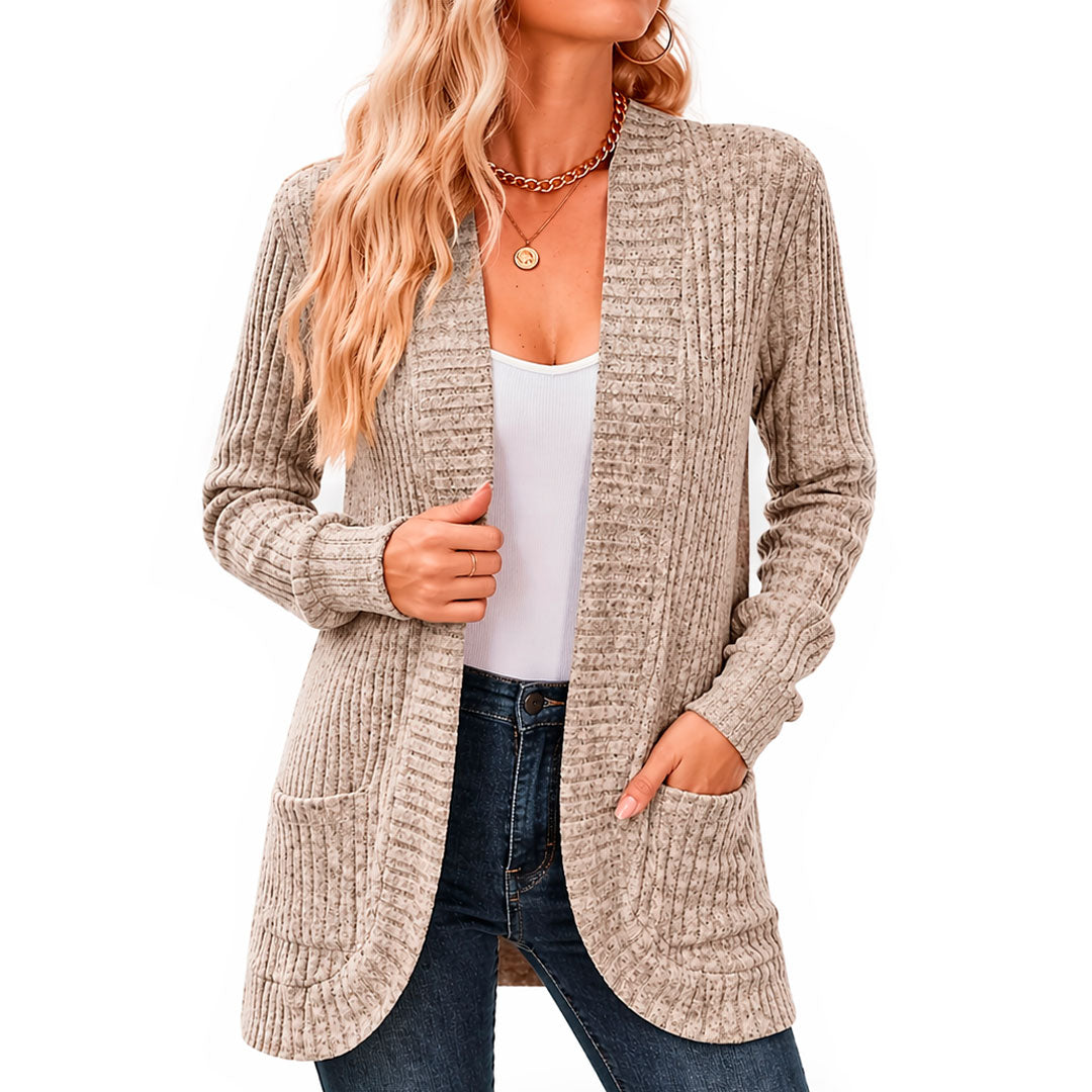 Women's Chenille Knit Cardigan with Pockets Louise