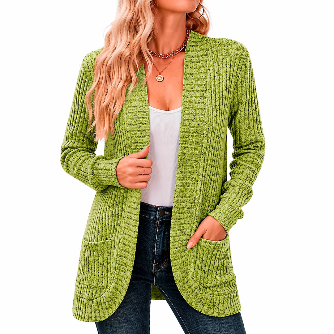 Women's Chenille Knit Cardigan with Pockets Louise