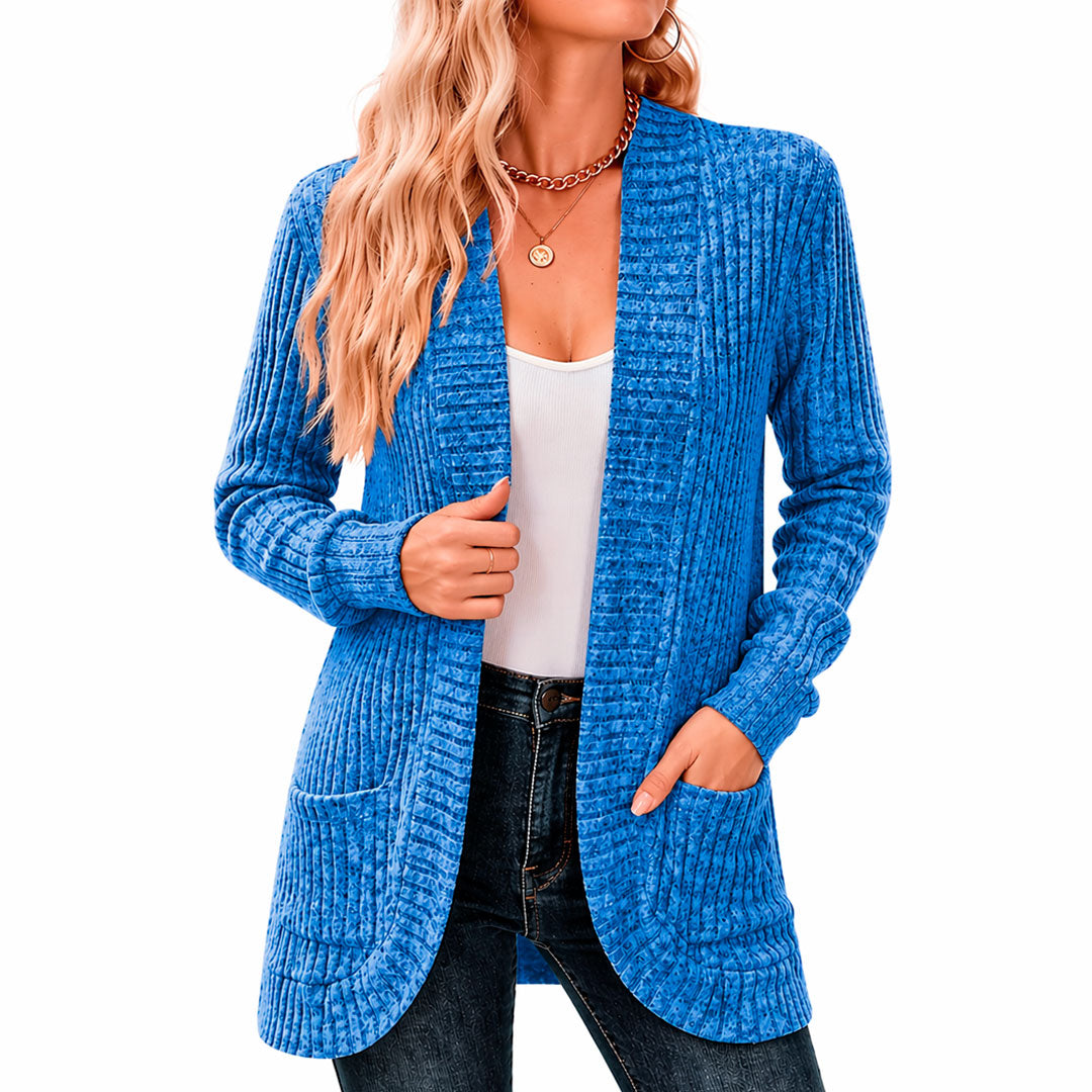 Women's Chenille Knit Cardigan with Pockets Louise