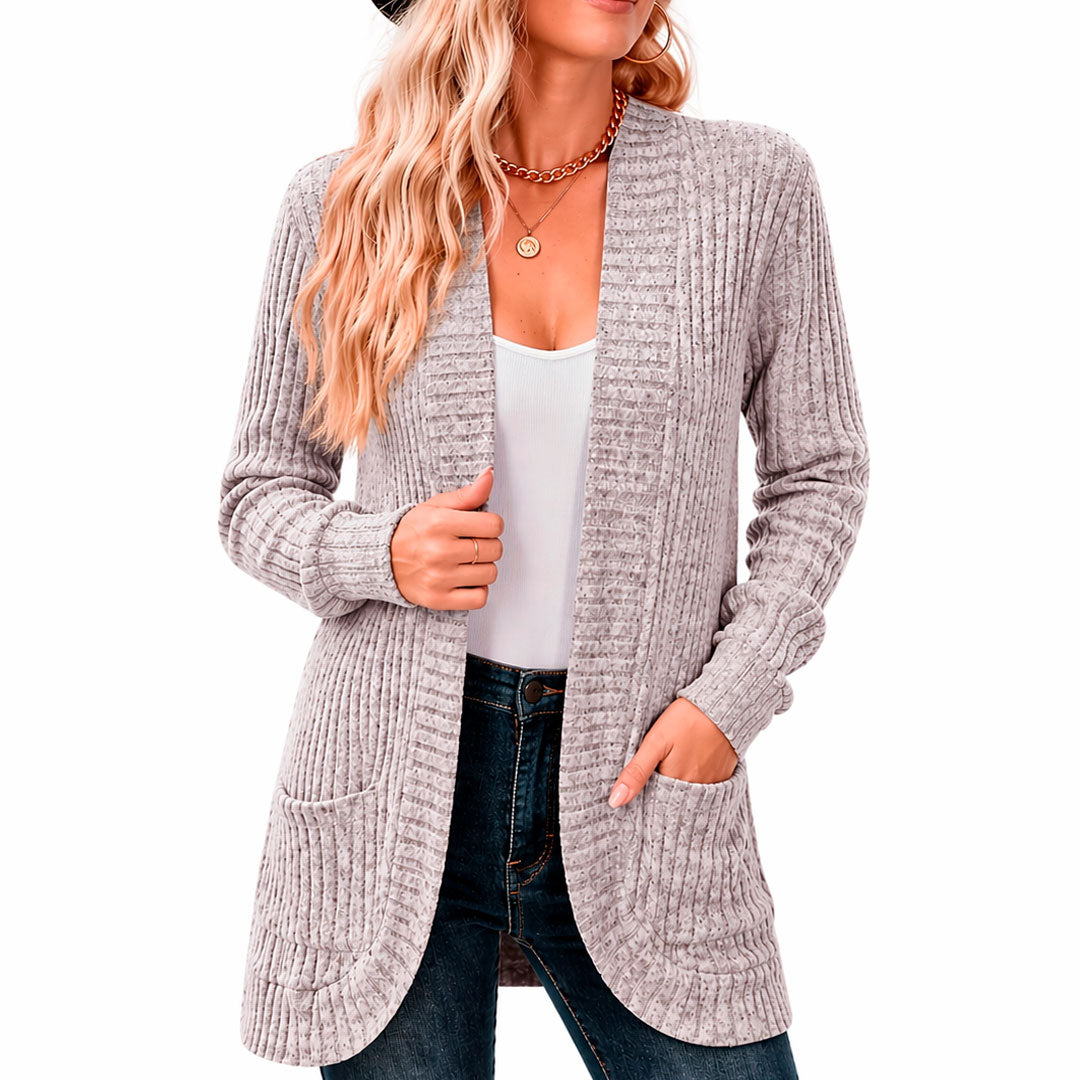 Women's Chenille Knit Cardigan with Pockets Louise