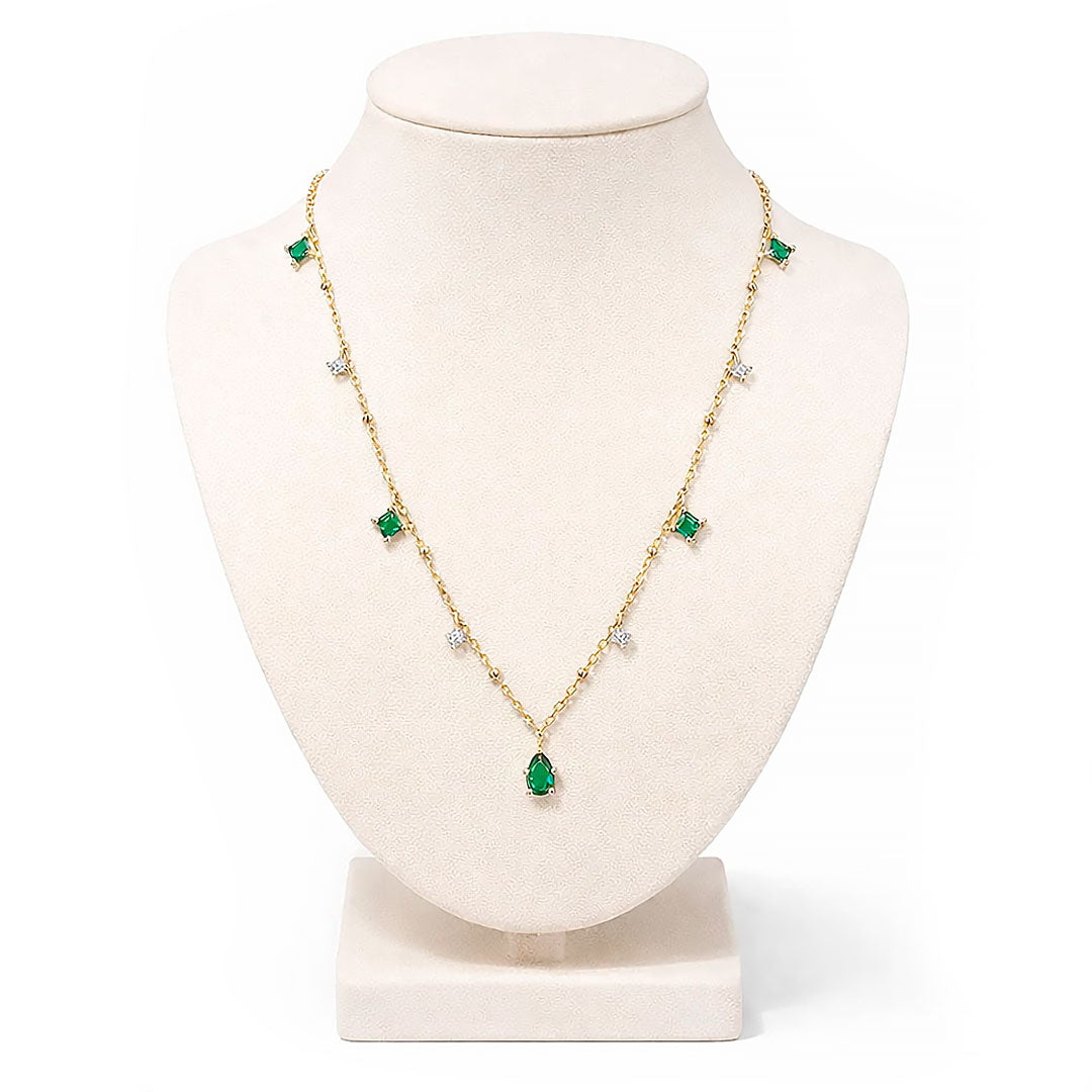 Women's Elegant Crystal Drop Pendant Necklace Louise