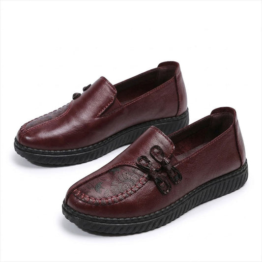 Women's Embossed Leather Loafers Louise