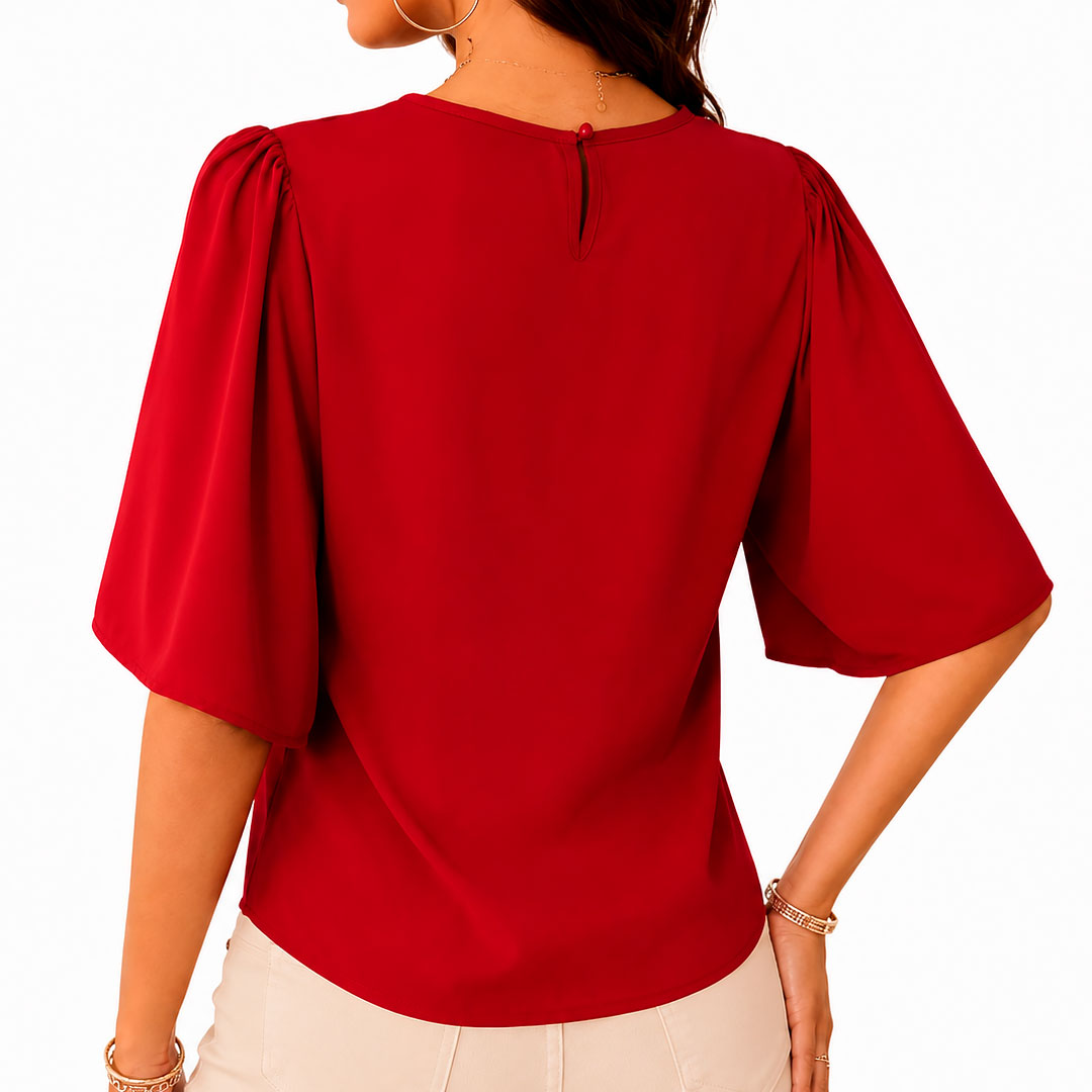 Women's Flared Sleeve Chiffon Blouse Louise