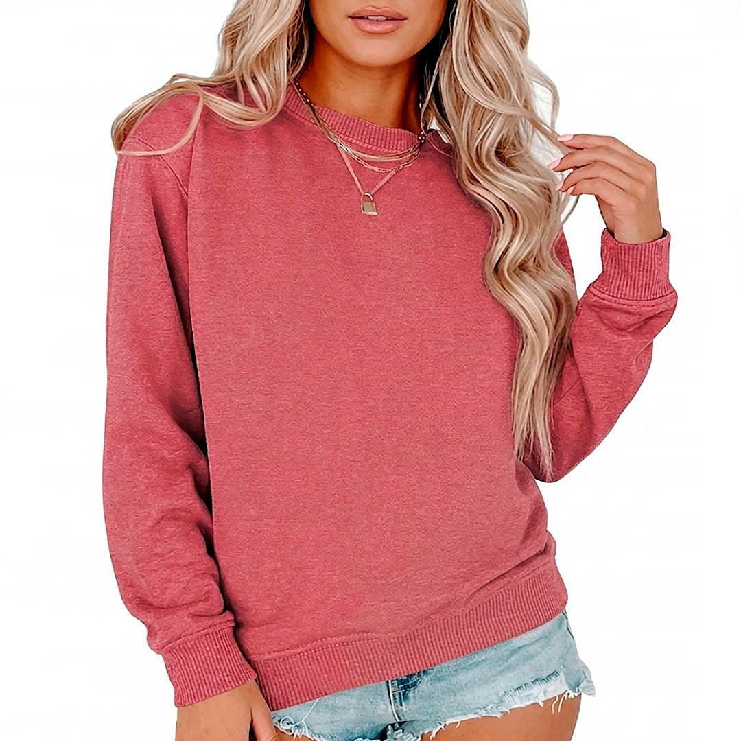 Women's Soft Knit Round Neck Sweater Louise