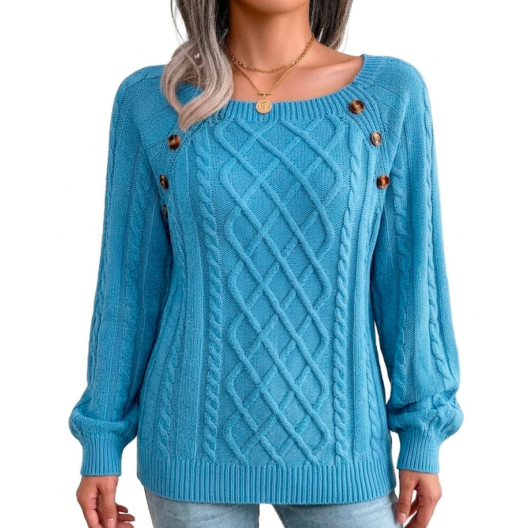 Women's Twisted Pattern Knit Sweater Louise